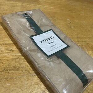 Waverly Home Cotton Table Napkins Four Sealed 20"X 20" Brown Tan Floral Embossed